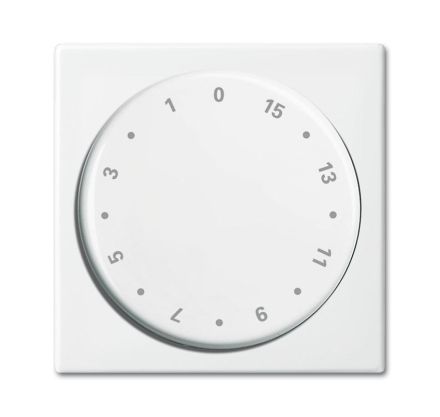 Busch-Jaeger 1770-914-102 Central plate, with rotary knob, with print alpine white