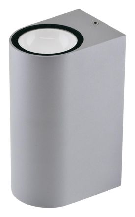EVN P54061402HR IP54 2x3W 3000K 2x145lm 2-flmg. silver LED wall light