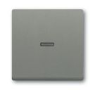 Busch-Jaeger 1789 N-803 rocker switch, with small transparent dome, metallic grey