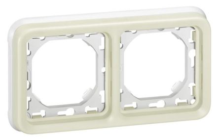 Legrand 069694 FR cover frame 2-way horizontal white, (white)