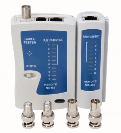Kopp 33366794 Cable tester 3 in 1 RJ11/RJ45/Coax