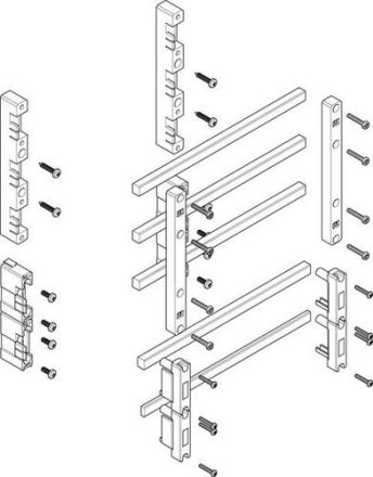 ABN deep 60mm with CU 12x10mm 5-pole 70mm busbar module (MTSC13735)
