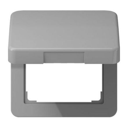 Jung CD590BFKLGR hinged cover with return spring, thermoplastic, CD series, grey