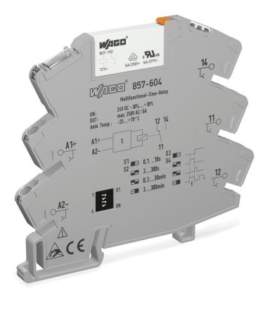 Wago 857-604 24VDC 1U time relay
