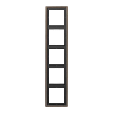 Jung ME2985AT frame 5-way, vertical and horizontal mounting, brass, LS 990, antique brass
