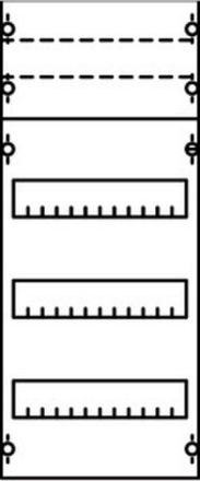 ABB Striebel & John 1V0KA DIN rail device module row spacing 125mm, 4RE / BH0, 1FB, 2CPX037593R9999