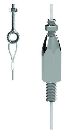 PROTEC.class 05106171 PSASCT10x45 screw M8 trapezoid M8 45kg/10m rope suspension