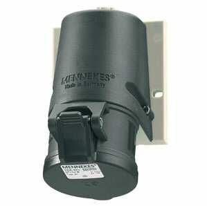 Mennekes 1344 wall socket TwinCONTACT 16A 4-pole 7h 500V IP44