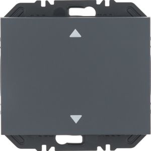 BERKER 24117206 EnOcean pushbutton sensor K.1/K.5 | 1-fold, arrows | anthracite matt