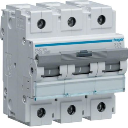Hager HMC399 circuit breaker 3-pole C125A 4, 5M 15kA