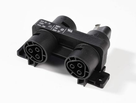 Wieland 800025 cable system distributor Gesis 1 plug 3 sockets, black