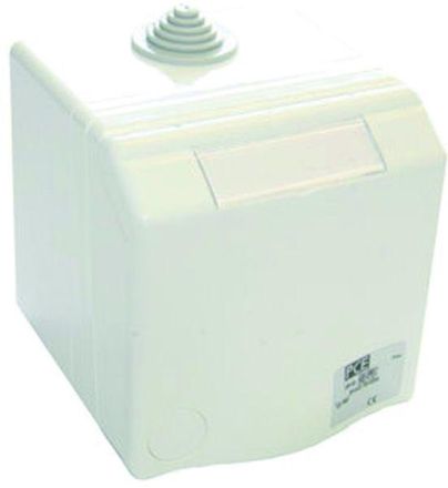 PCE 865-6v 16A 5-pin 6h white 400V IP44 surface-mounted socket