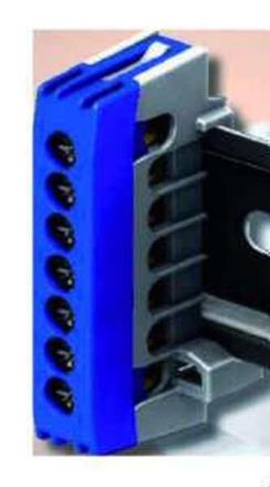 Pollmann 2020269 N12-F2 blue finger-safe neutral terminal