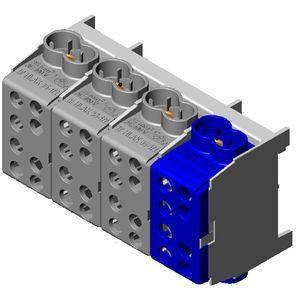 Pollmann 2080426 HLAK 35-4/8-S grey blue 35qmm 4-pole main line branch terminal