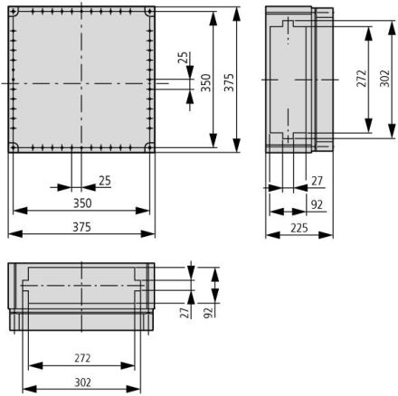 Eaton CI44-S60-630/3-8D02 HS 630A 3-pole distribution housing, 194599