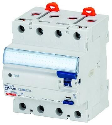 Gewiss GWD4532 SD FI 40/0.03 4P B (R) 4TE residual current circuit breaker