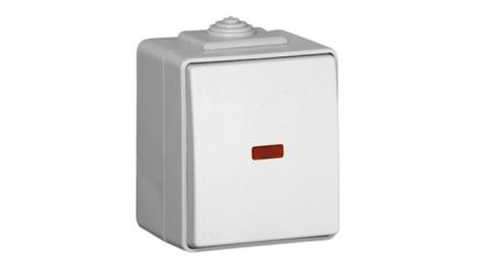 EFAPEL ROCKER PUSH-BUTTON W/ORIENT LIGHT 250V~ GREY