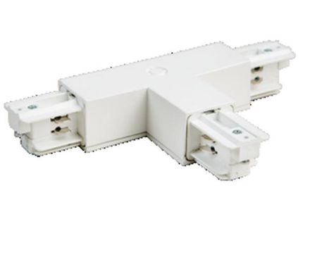 Ivela 555631 track system 3-phase 230V T-connector square left, white