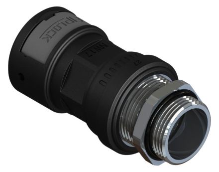 Fränkische Rohrwerke 4890697700 AZPA-23P21MB-BL1 black metal PG strain relief