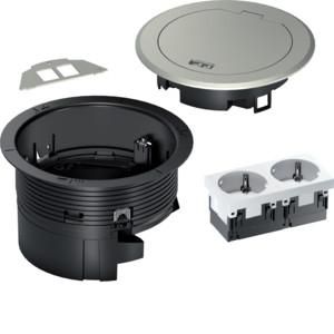 TEHALIT BSR02D01 BSD01 2x Keystone 2-f M hinged lid sil installation box
