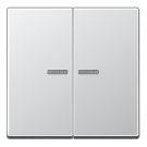 JUNG A102KO5AL KNX control rocker Series A | 2-way | aluminum