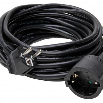 Kopp 143405049 SCHUKO extension 10m 3x1.5qmm PVC black