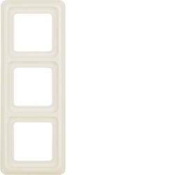 Berker 1330 frame with seal white, glossy wg UpIP44