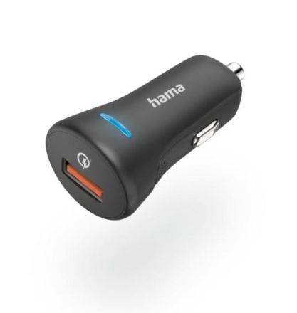 Hama 201633 Quick Charge 3.0', USB-A, 19.5 W, black car quick charger