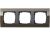 Gira 0213768 3-way cover frame for anthracite Gira Event Clear Brown