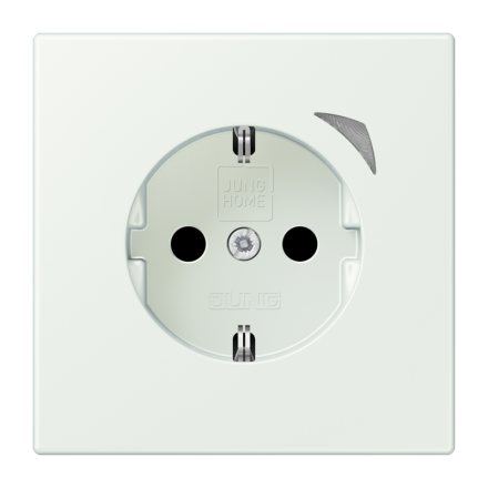 Jung BTLC1521S210 JUNG HOME SCHUKO® socket, 16 A 250 V ~, screw terminals, with function display, integrated increased contact protection, SAFETY+, thermoplastic painted ( LC32024 )