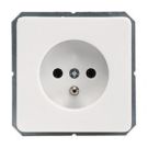 ELSO 205504 flush-mounted socket insert, centre protection 16A, pure white