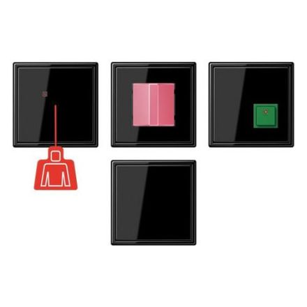 Jung NRSLS0834SW emergency call set, LS series, black