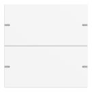 GIRA 5022927 rocker set for touch sensor 4 | 2-way | pure white matt