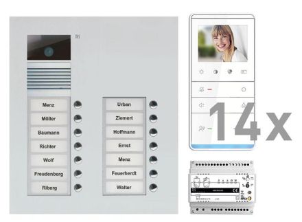 TCS PVU17140-0010 video:pack 14T 2Sp AVU+IVW5111 UP video intercom set