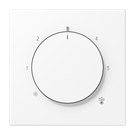 Jung LC1749BF204 cover for room temperature controller inserts, thermoplastic painted, LS series, grey ( LC32012 )