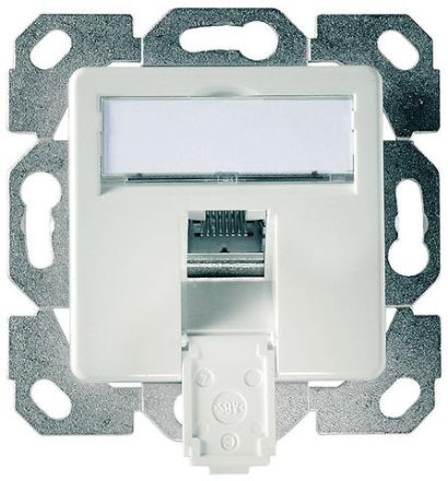 Telegärtner J00020A0521 incl. 1 AMJ-S DD module Cat.6A (IEC) T568B module holder AMJ-S DD 1-way UP/50
