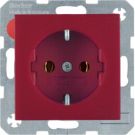 Berker 41431912 SCHUKO socket red, matt Berker S.1/B.3/B.7