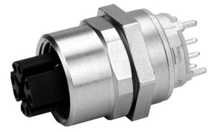 Telegärtner J80120A0120 Two-part rear panel mounting distance 10mm panel socket X-coded Cat.6A