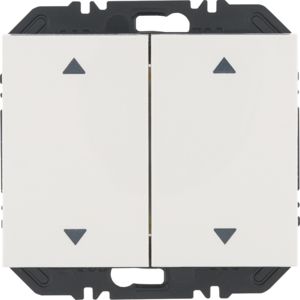 BERKER 24127209 EnOcean push button sensor K.1/K.5 | 2-way, arrows | polar white glossy