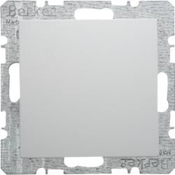 Berker 6710098989 Blind cover with central piece polar white, glossy Berker S.1/B.3/B.7
