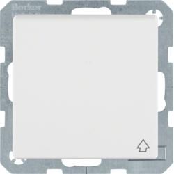 Berker 6765836089 socket with protective contact pin and hinged cover polar white including Berker Q.1/Q.3