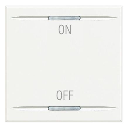 Bticino HD4911M2AG rocker 2m On/off White
