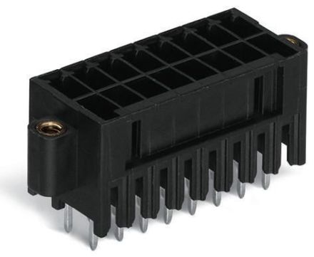 Wago 713-1477/107-000 10A, 160V, 34p, solder, black connector