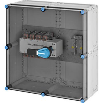 Hensel 20001578 400A 4-pole + PE Mi-load changeover switch housing