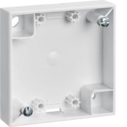 Berker 911522529 Surface-mounted housing 1-way flat version polar white, glossy Integro Flow/Pure