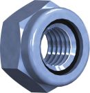 Reisser 000985S021-040000S-1 DIN 985 lock nuts, M 4, steel, galvanized, blue pass., pack of 100