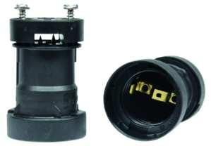 PROTEC.class 05400467 Sockets Illumination socket PIF E27 black cover with one-way screw