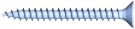 Reisser 009200S121-0350204-1 R2 chipboard screws, flat countersunk head, PZ, full thread, 3.5 x 20, steel, galvanized, blue, 1x sliding, pack of 200