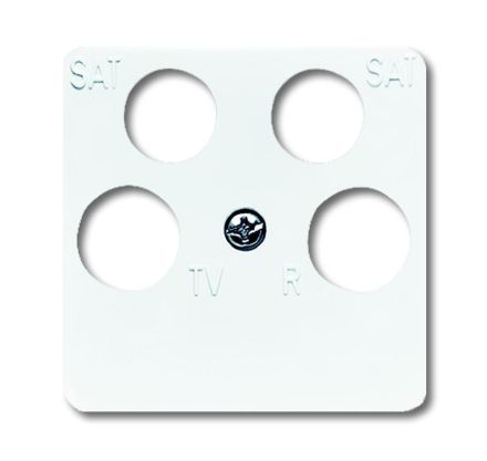 Busch-Jaeger 1743/10-04-214 central plate, 50 x 50 mm alpine white