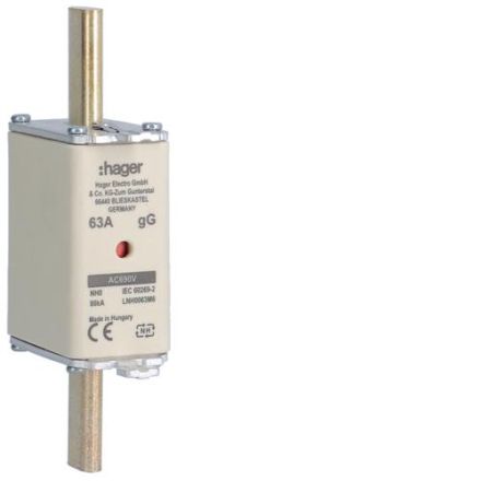 Hager LNH0063M6 NH fuse link NH0 gG 690V 63A K-detector
